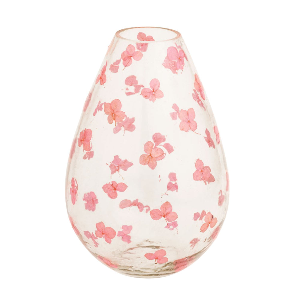 Mud Pie Pink Pressed Flower Vases
