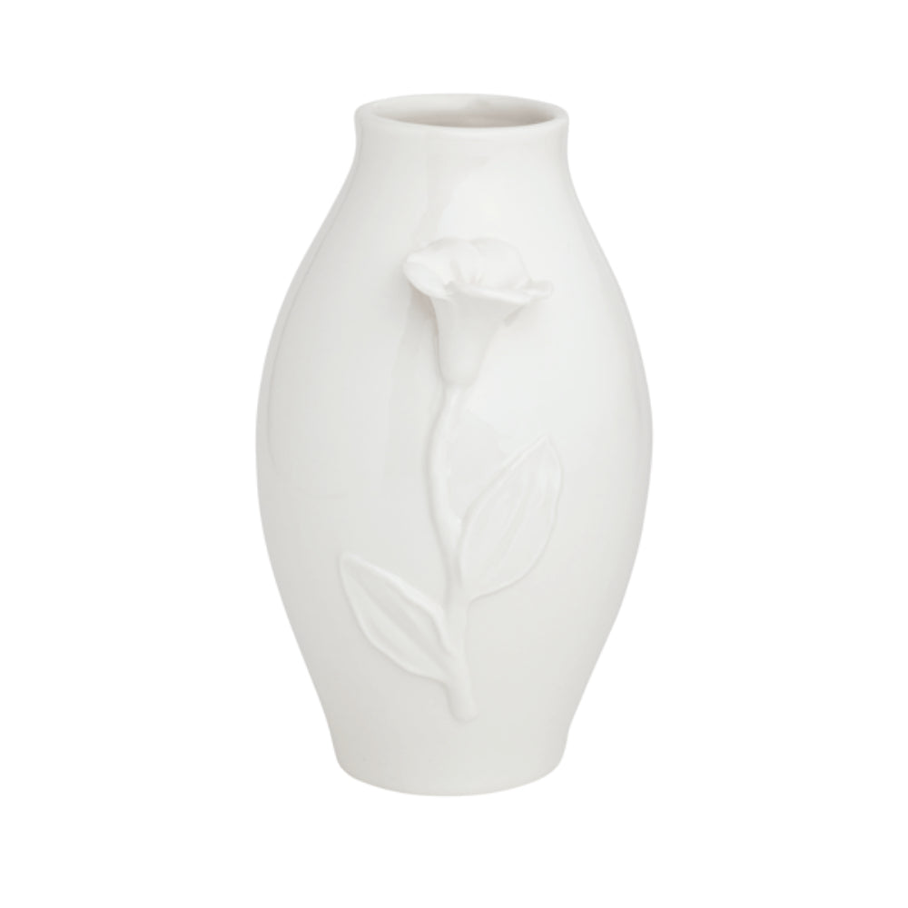 Mud Pie White Flower Vases