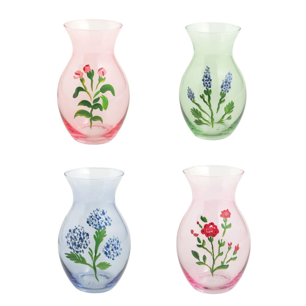 Mud Pie Glass Flower Small Vase