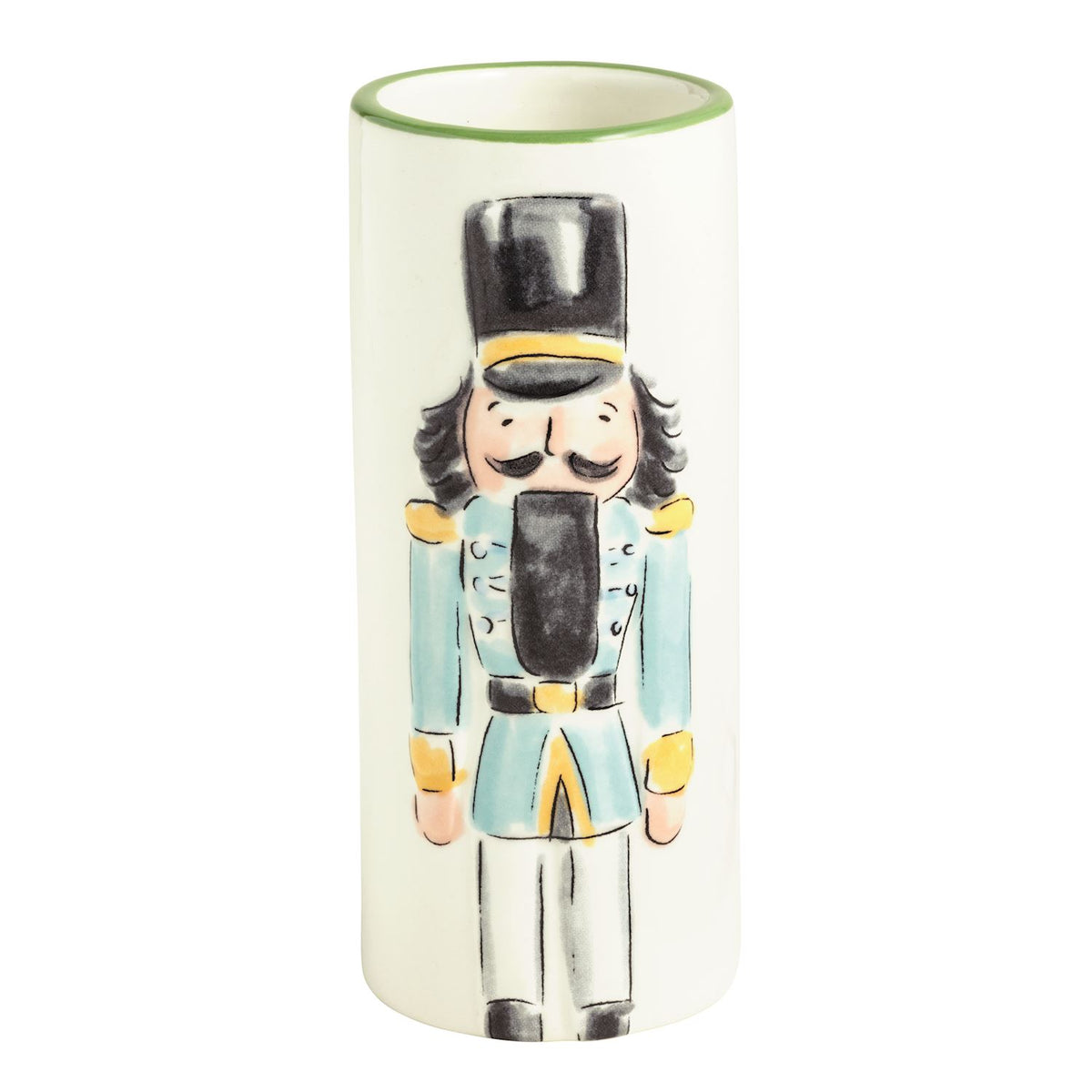 Mud Pie Nutcracker Bud Vase