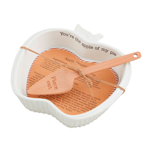 Mud Pie Apple Crumble Pie Recipe Baker Set