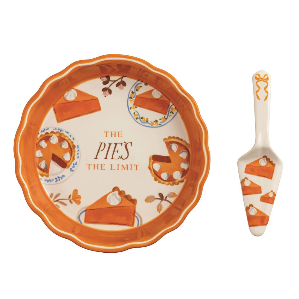 Mud Pie Thanksgiving Pie Dish Set