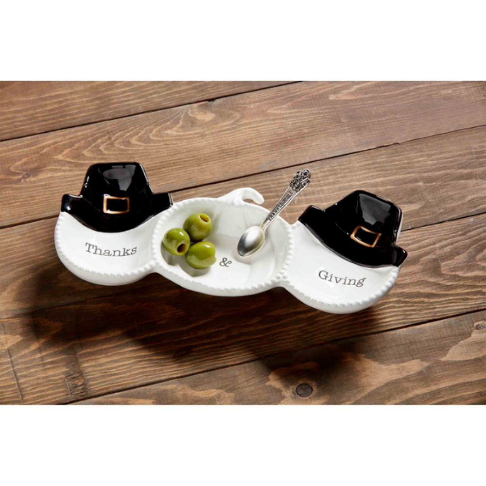 Mud Pie Pilgrim Tidbit Dish Set