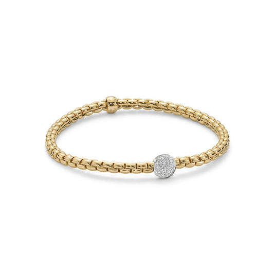 Fope Eka Collection 18k Flex'it Bracelet with Diamonds