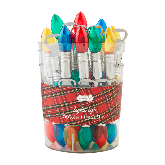 Mud Pie Christmas Bulb Light-Up Bottle Openers