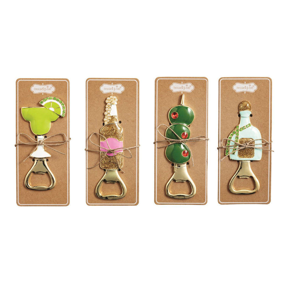 Mud Pie Bedazzled Bar Bottle Openers