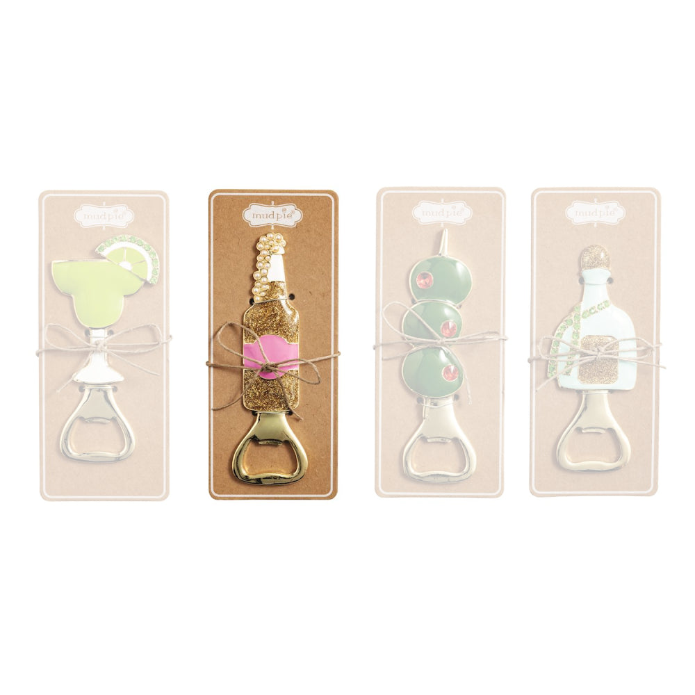 Mud Pie Bedazzled Bar Bottle Openers