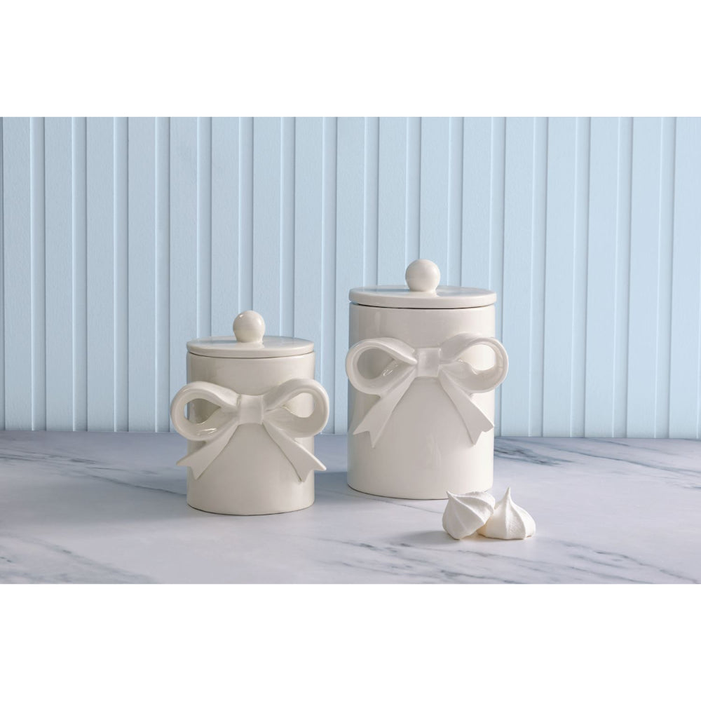 Mud Pie Bow Canisters