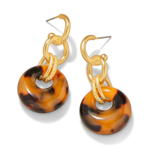 Spartina Mod Janet Earrings Tortoise