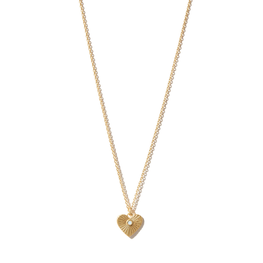 Spartina Sea La Vie Heart of Gold Necklace