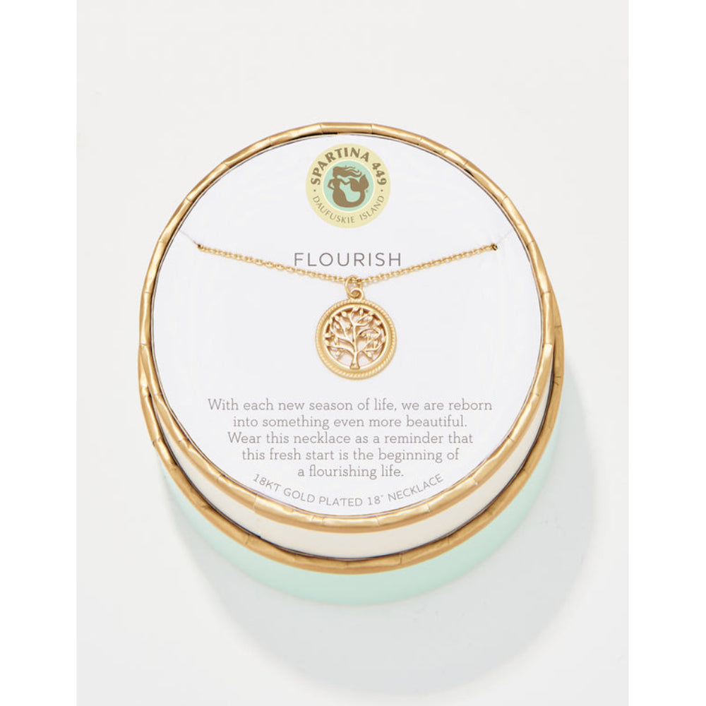 Spartina Sea La Vie Necklace 18" Flourish/Tree of Life