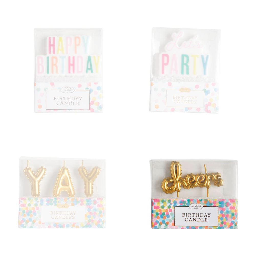 Mud Pie Birthday Candle Sets