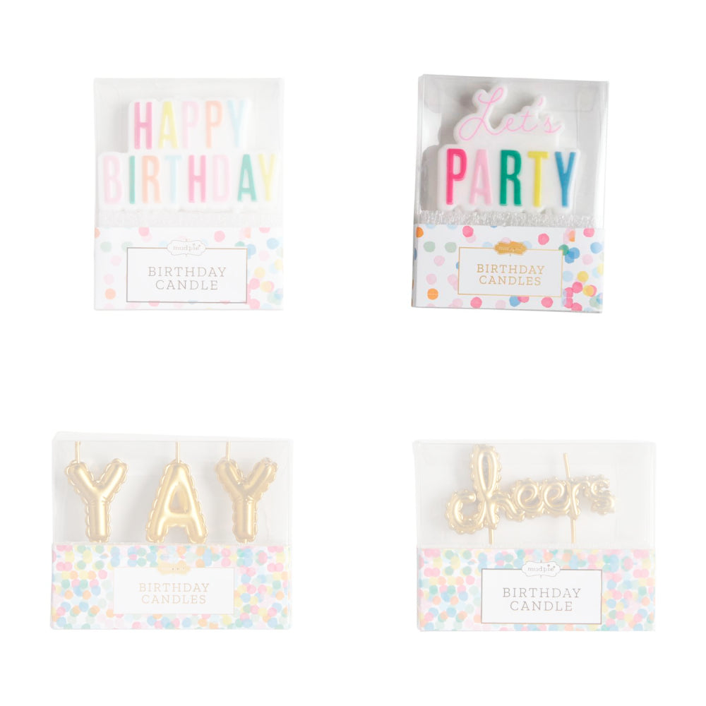 Mud Pie Birthday Candle Sets