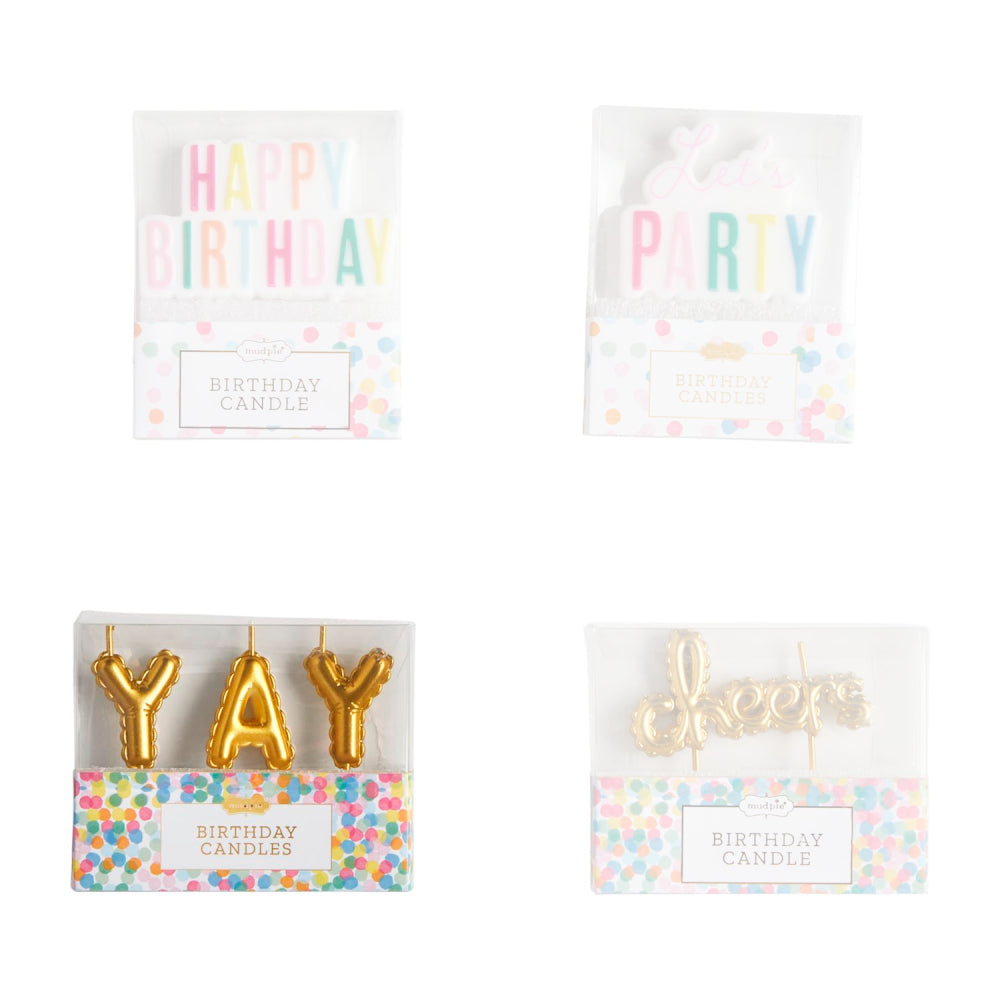 Mud Pie Birthday Candle Sets