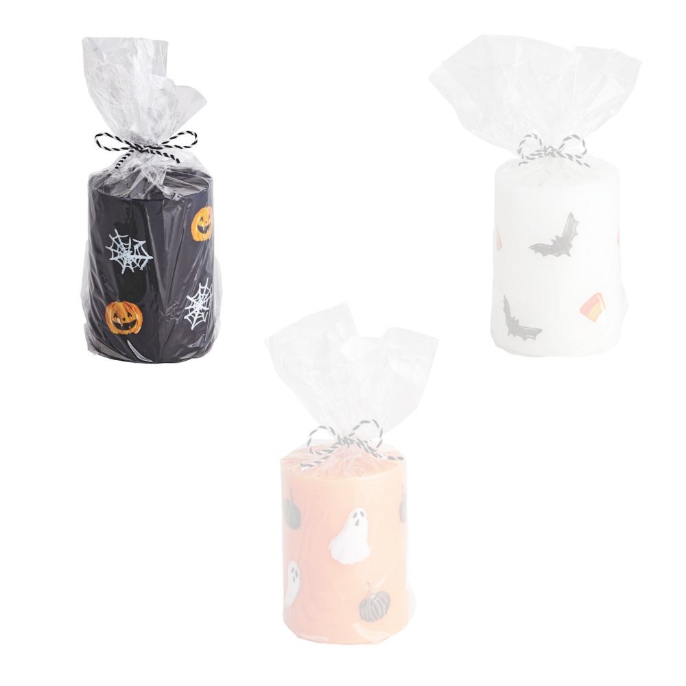 Mud Pie Halloween Pillar Candles