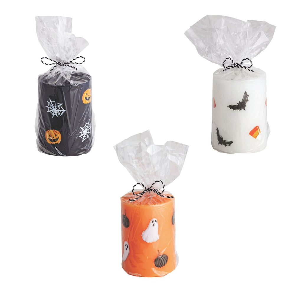 Mud Pie Halloween Pillar Candles