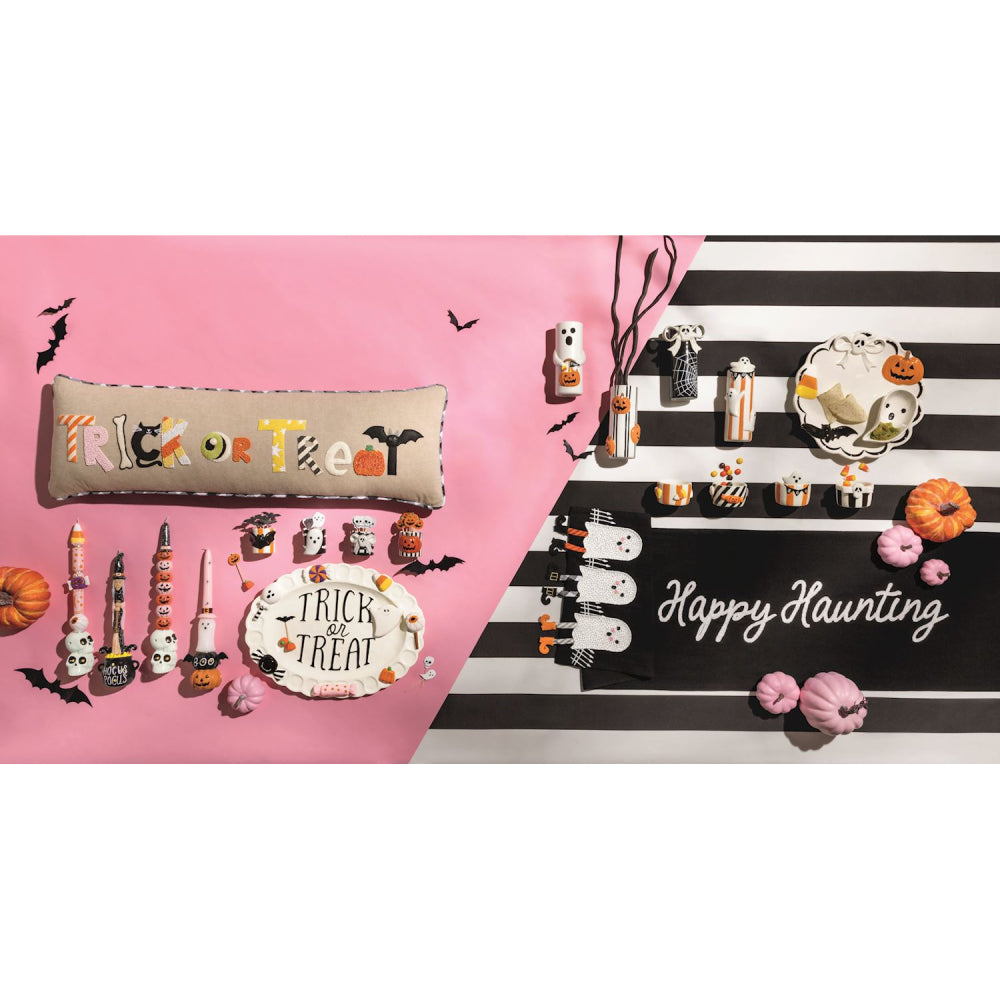 Mud Pie Halloween Glitter Taper Candles