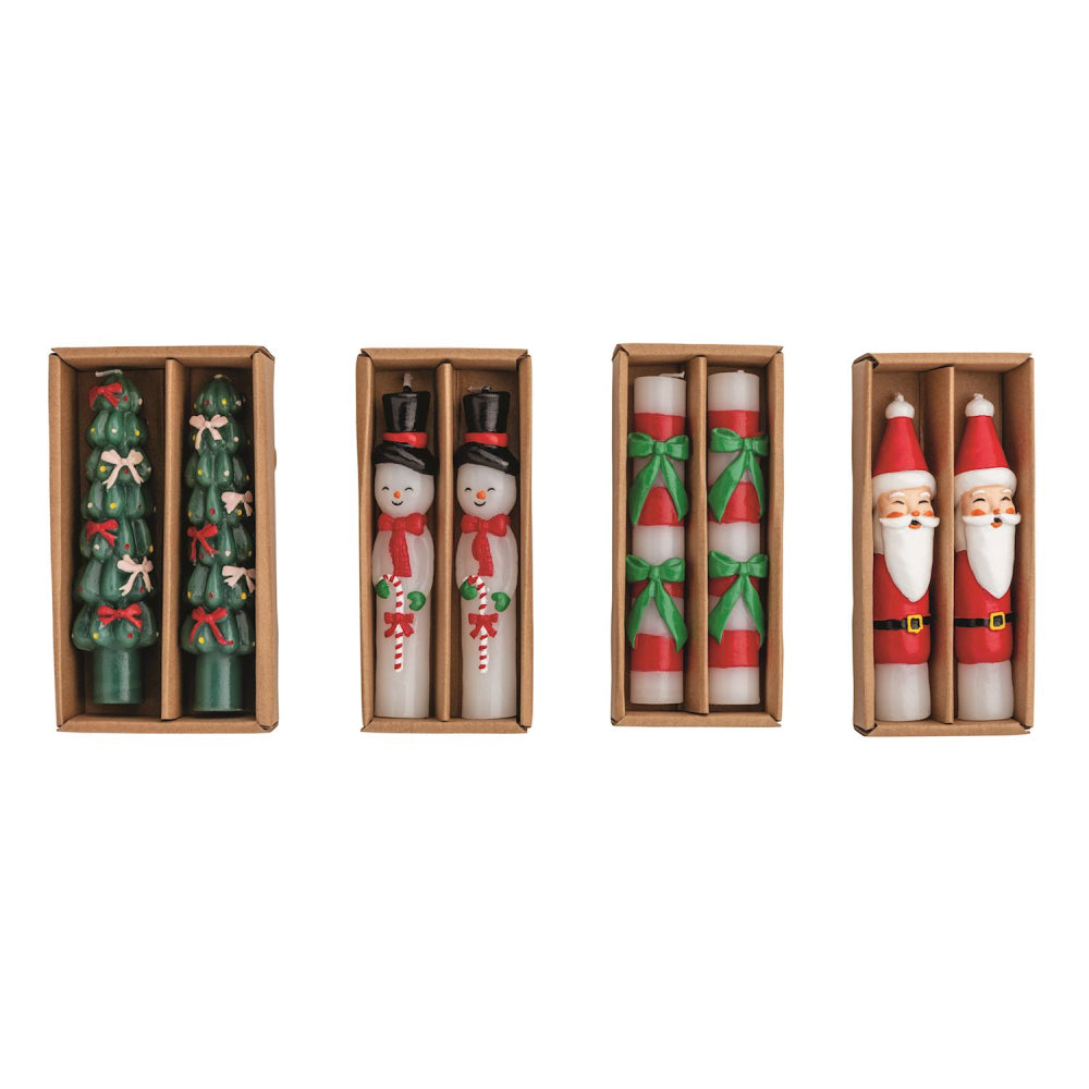 Mud Pie Whimsy Christmas Mini Taper Candle Sets
