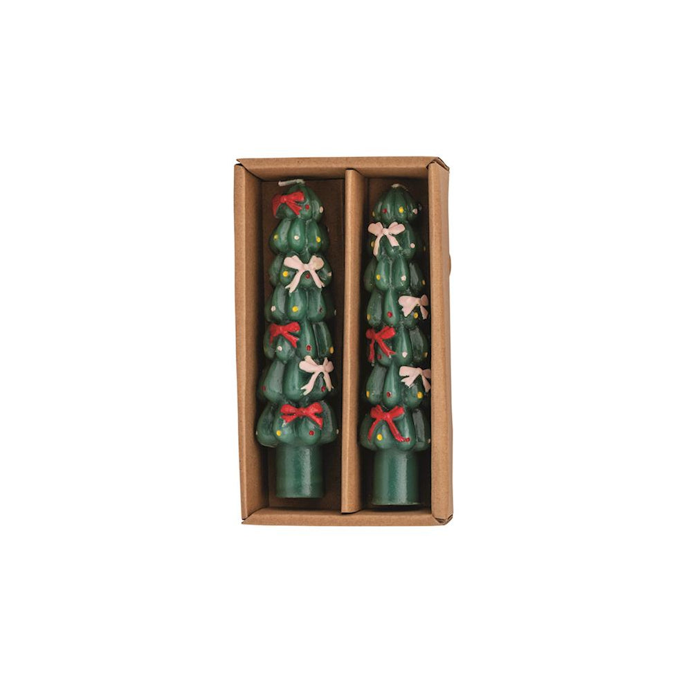 Mud Pie Whimsy Christmas Mini Taper Candle Sets