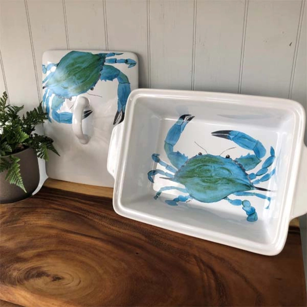 B McVan Designs Crab Covered Baker