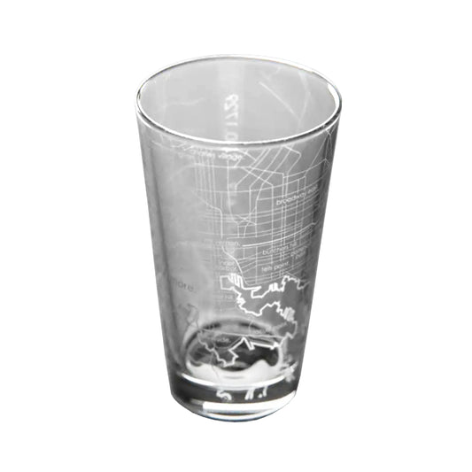 Well Told Baltimore Maryland Map Pint Glass