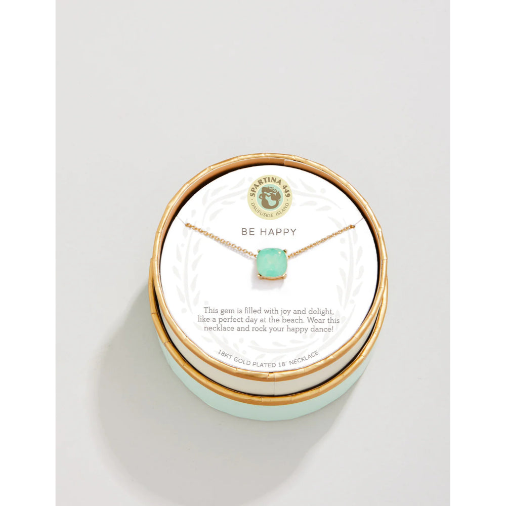Spartina Sea La Vie 18" Necklace - Happy/Green Sea Glass