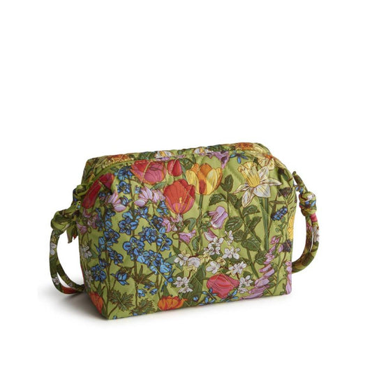 Vera Bradley Blake Crossbody in Cotton Gabardine-Meadow Bouquet