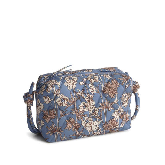 Vera Bradley Blake Crossbody in Polyester Twill-Larkspur Delphinum
