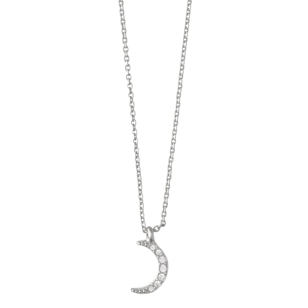Spartina Sea La Vie Necklace 18" Guiding Light/Crescent - Silver