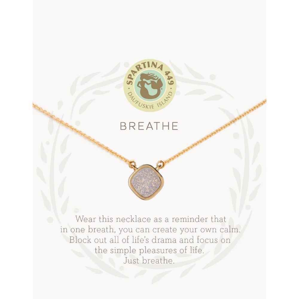 Spartina Sea La Vie 18" Necklace - Breathe/Cream Druzy