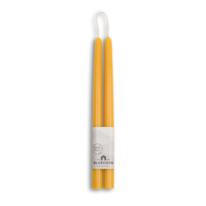 12" Beeswax Taper Candles