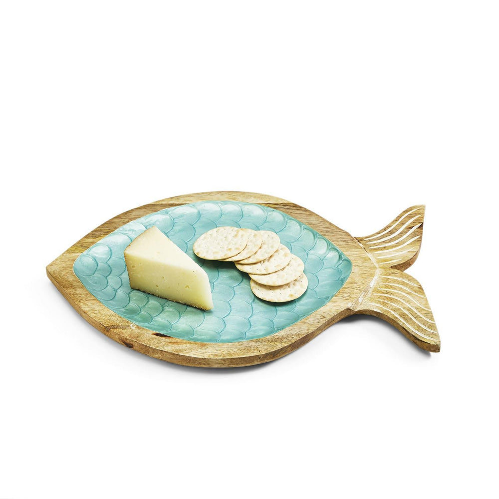 Two's Company Shimmering Scales Fish Tray