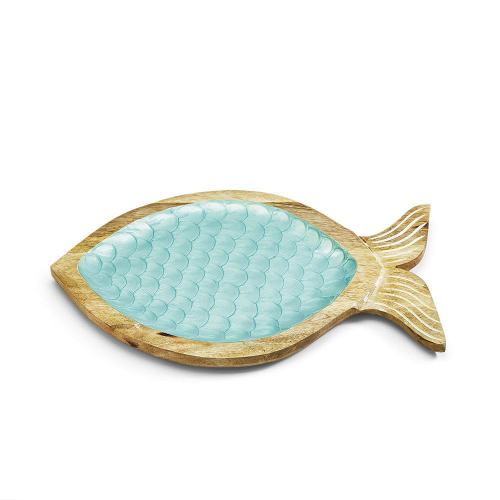 Two's Company Shimmering Scales Fish Tray