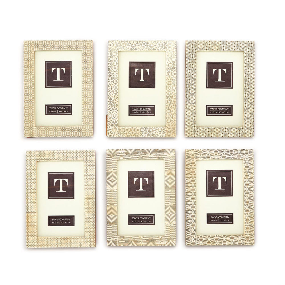 Two's Company Terra Photo Frame 4x6 "Assorted"