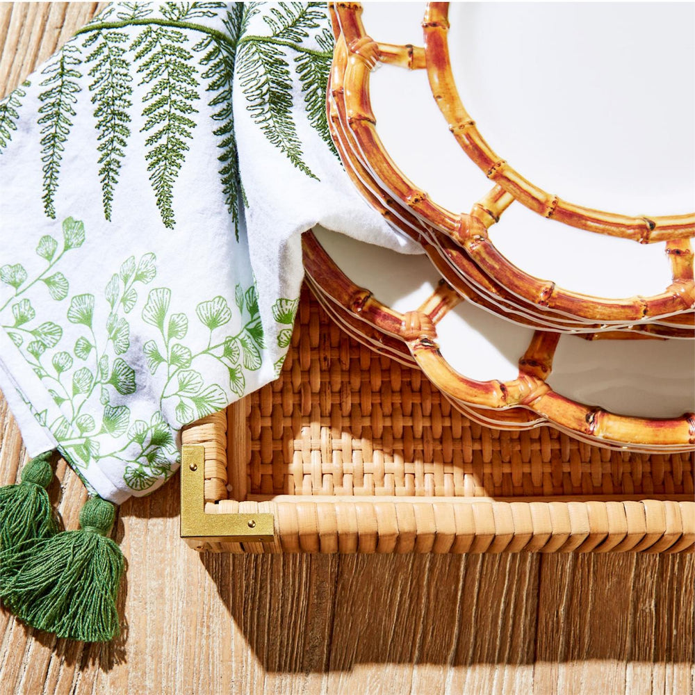 Two's Company Bamboo Touch Salad/Dessert Plate