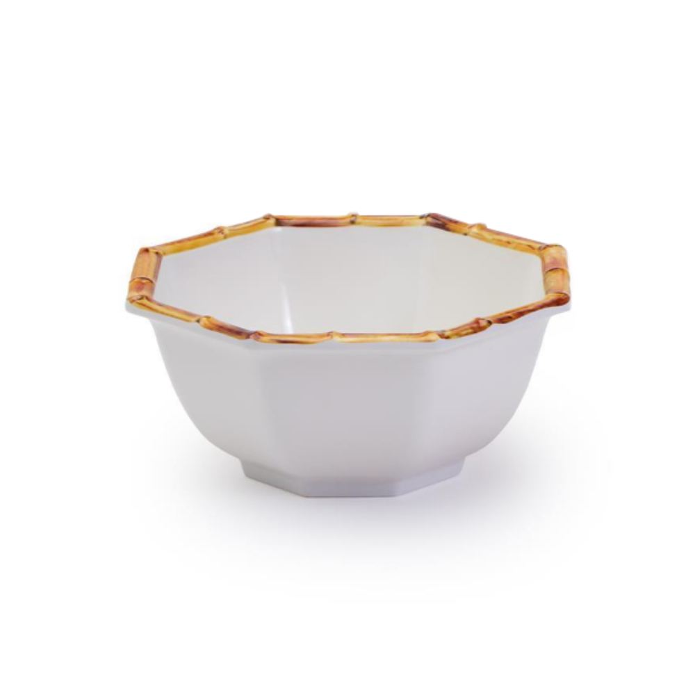 Two's Company Bamboo Touch Octagonal Bowl