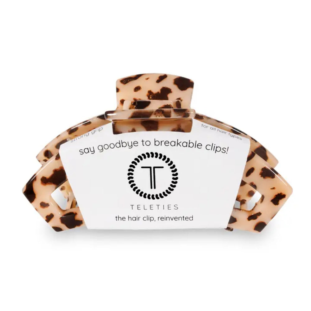 TELETIES Open Blonde Tortoise Hair Clip