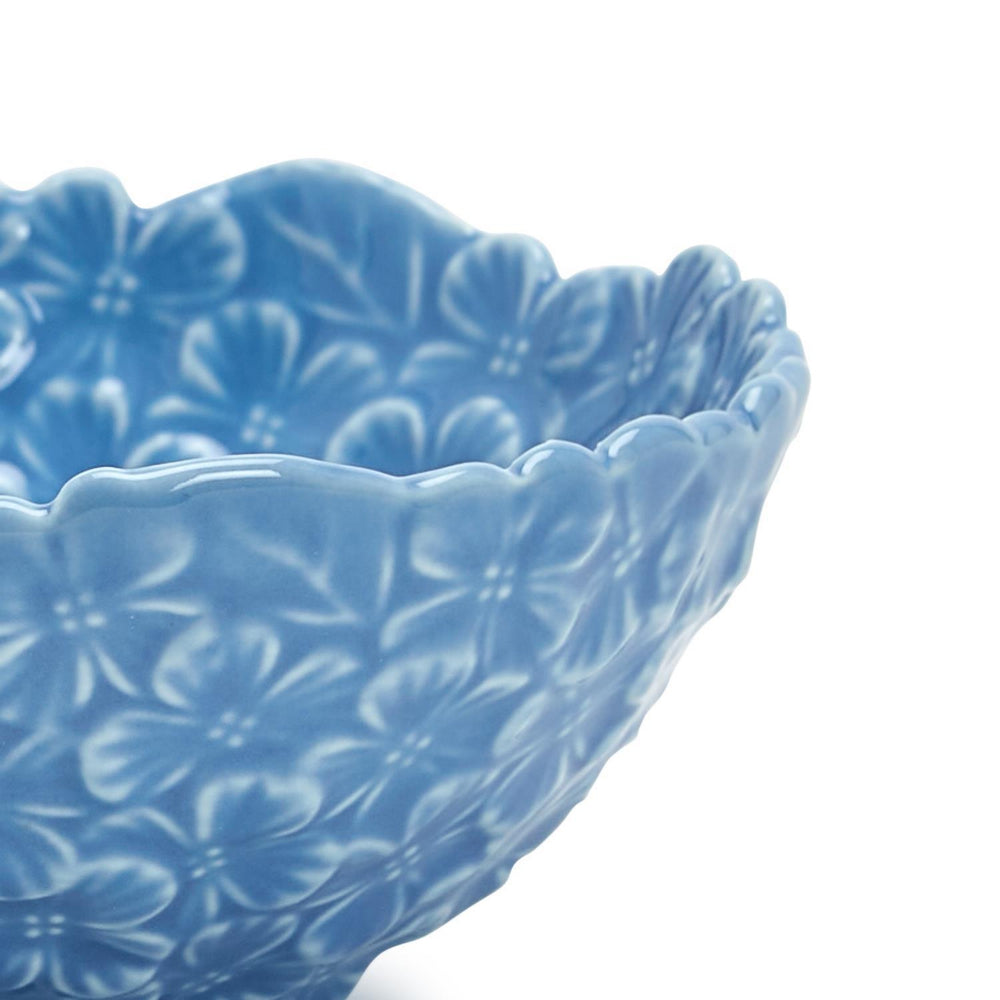 Two's Company Blue Hydrangea Set of 3 Tidbit Bowls