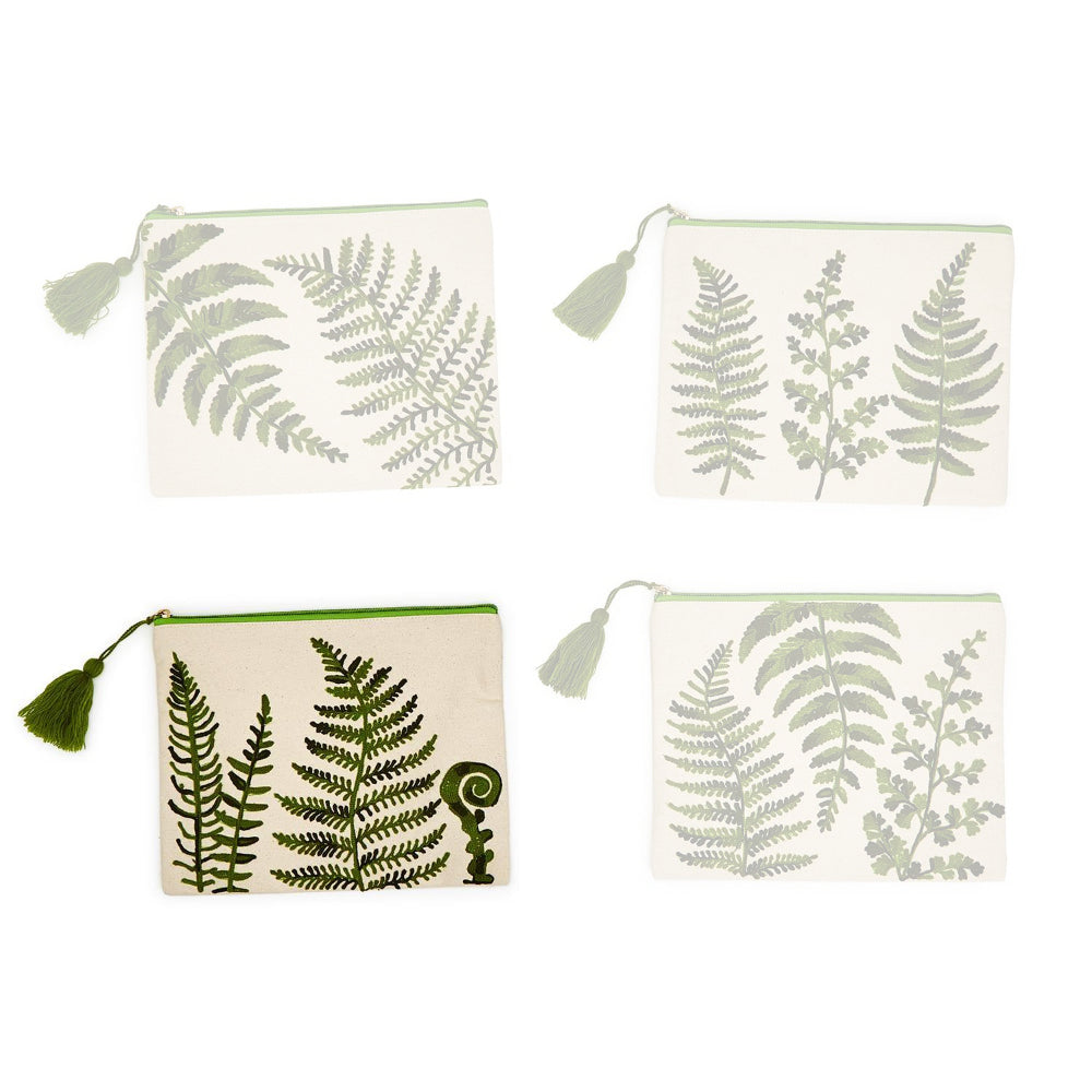 Two's Company Fanciful Fern Multipurpose Pouch