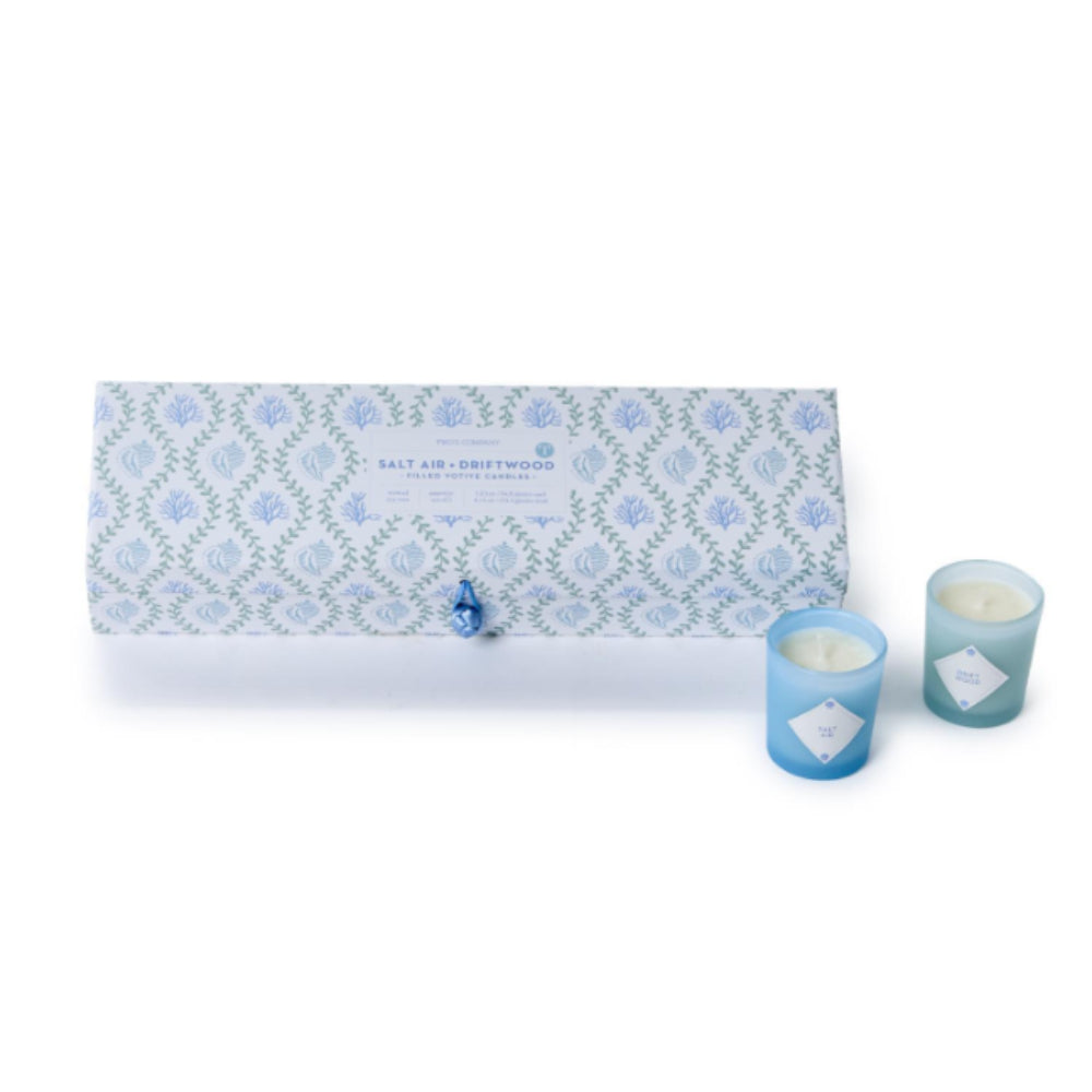 Two's Company Salt Air Candles in Gift Box- Set of 5