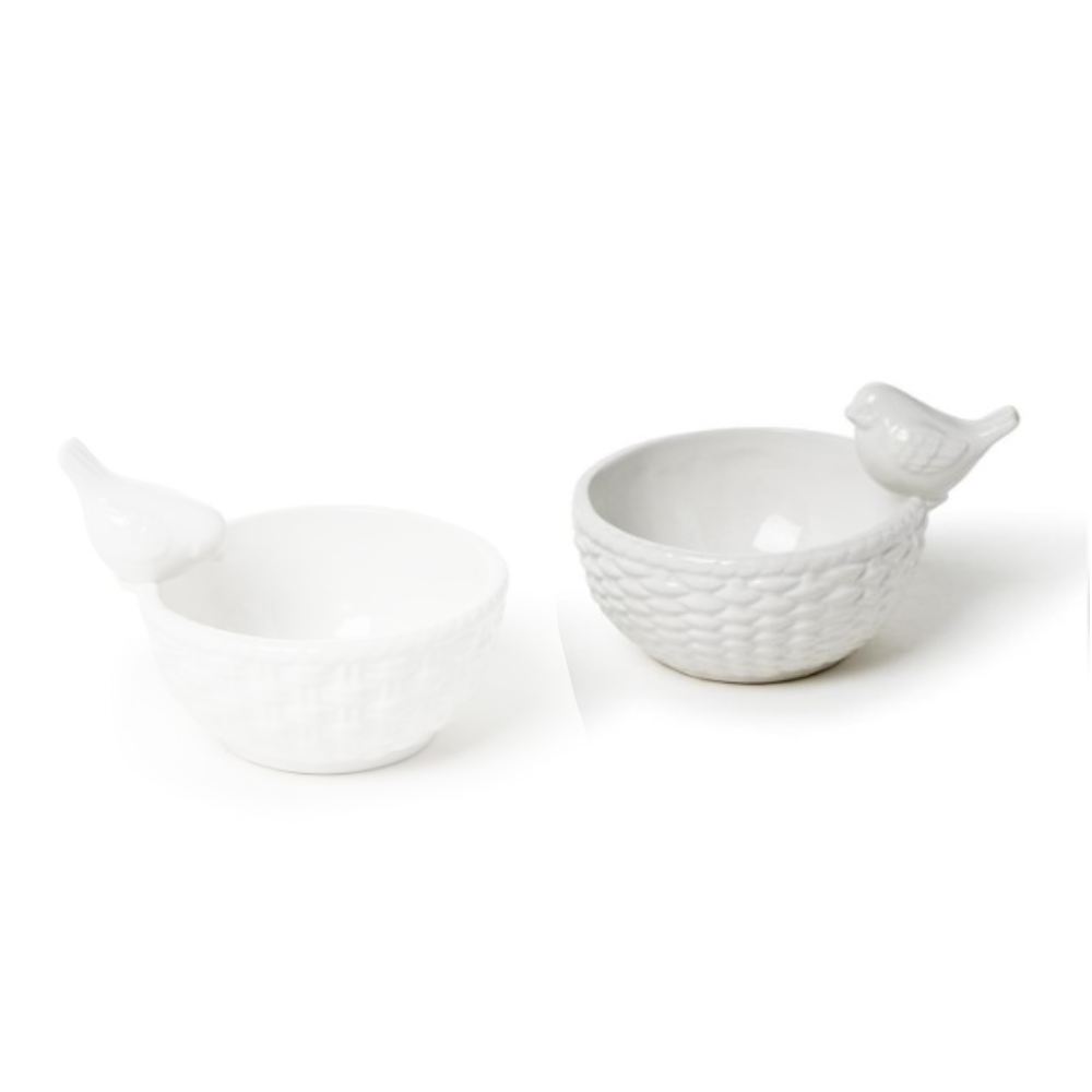 Two's Company Birds Tidbit Dish