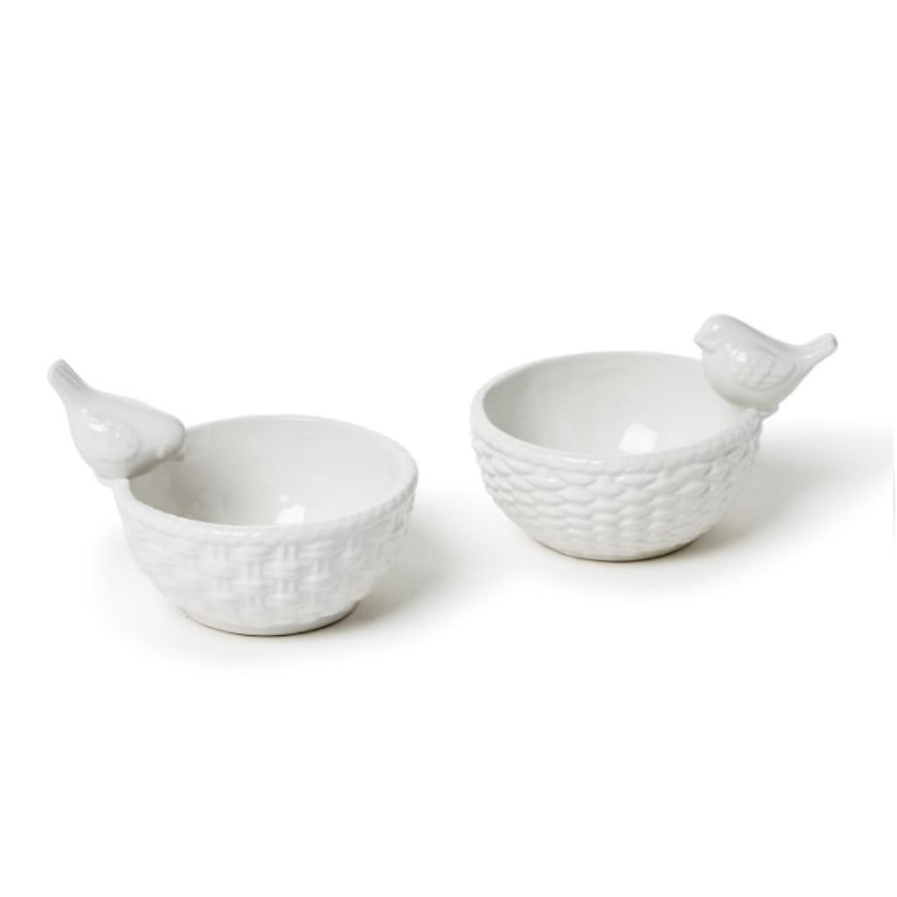 Two's Company Birds Tidbit Dish