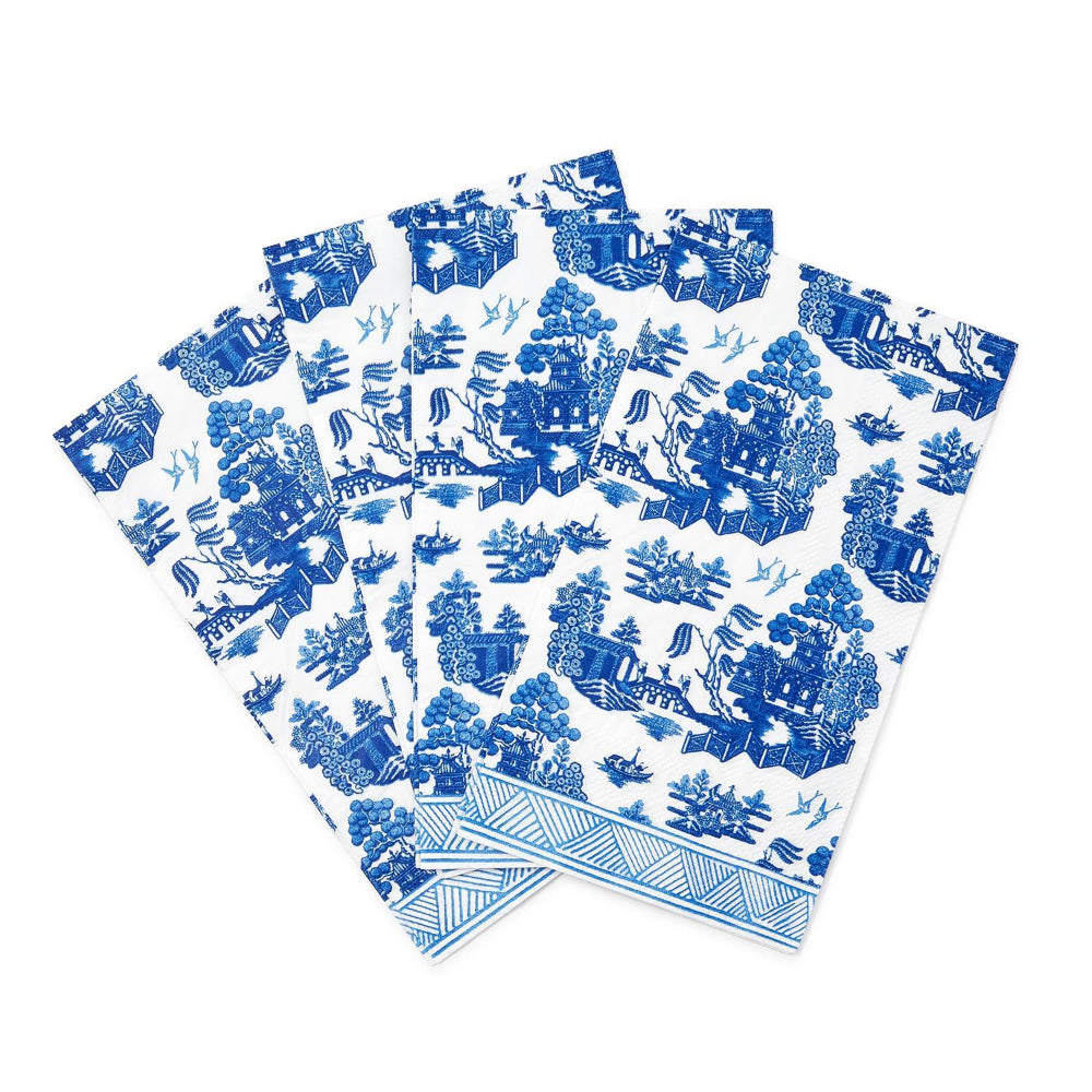 Two's Company Blue Willow Paper Dinner Napkin (Set of 20)