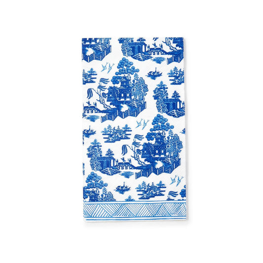 Two's Company Blue Willow Paper Dinner Napkin (Set of 20)