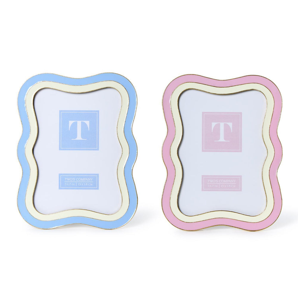 Two's Company Waves 5x7 Photo Frame