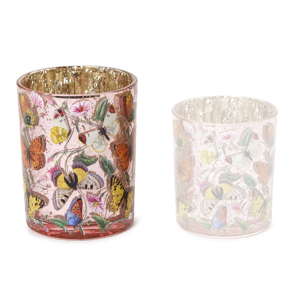 Two's Company Butterfly Silhouette Candleholders