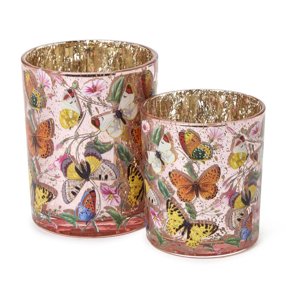Two's Company Butterfly Silhouette Candleholders