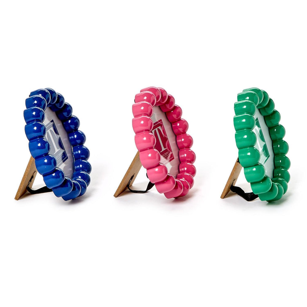 Two's Company 4" x 4"  Round Hobnail Photo Frame