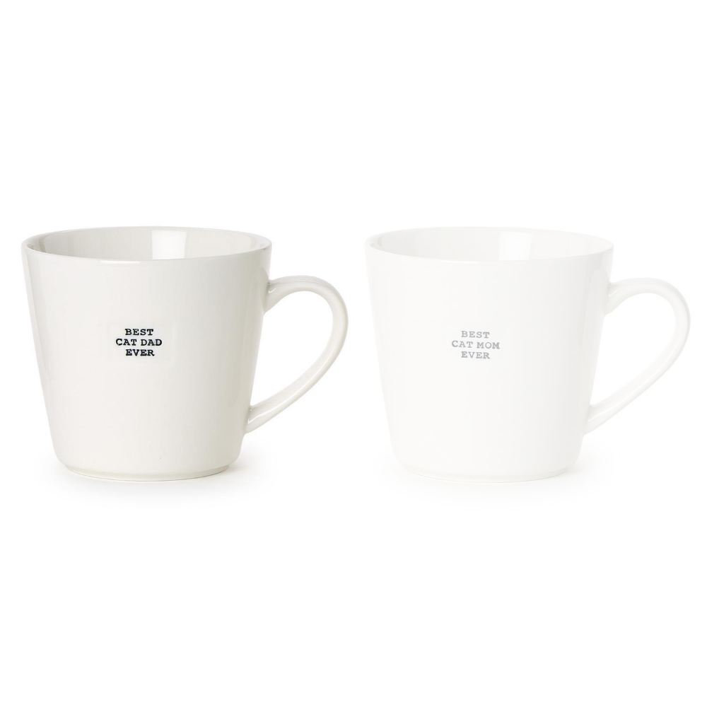 Two's Company Best Cat Mom & Best Cat Dad Ever Mug