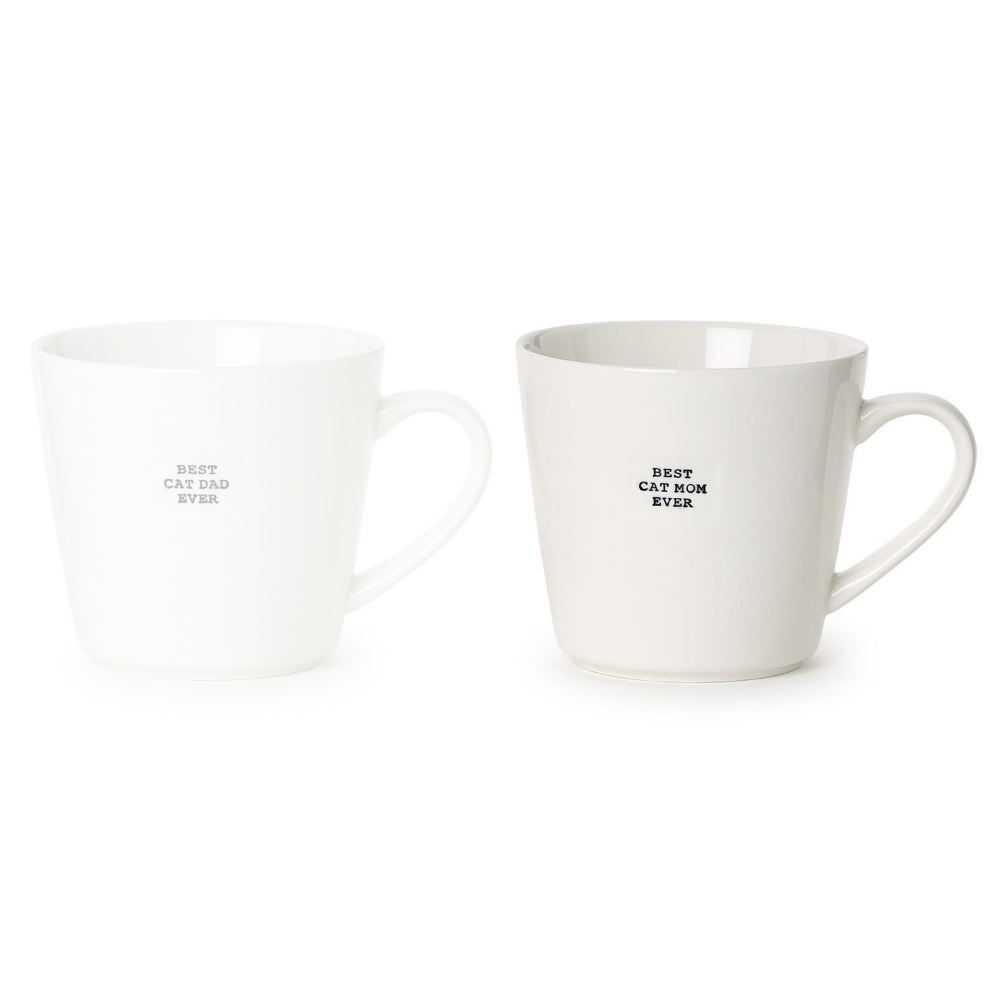 Two's Company Best Cat Mom & Best Cat Dad Ever Mug